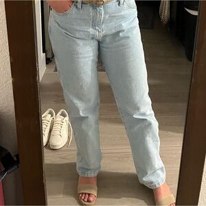 Wrangler Men's Light Denim Straight Jeans 34x32